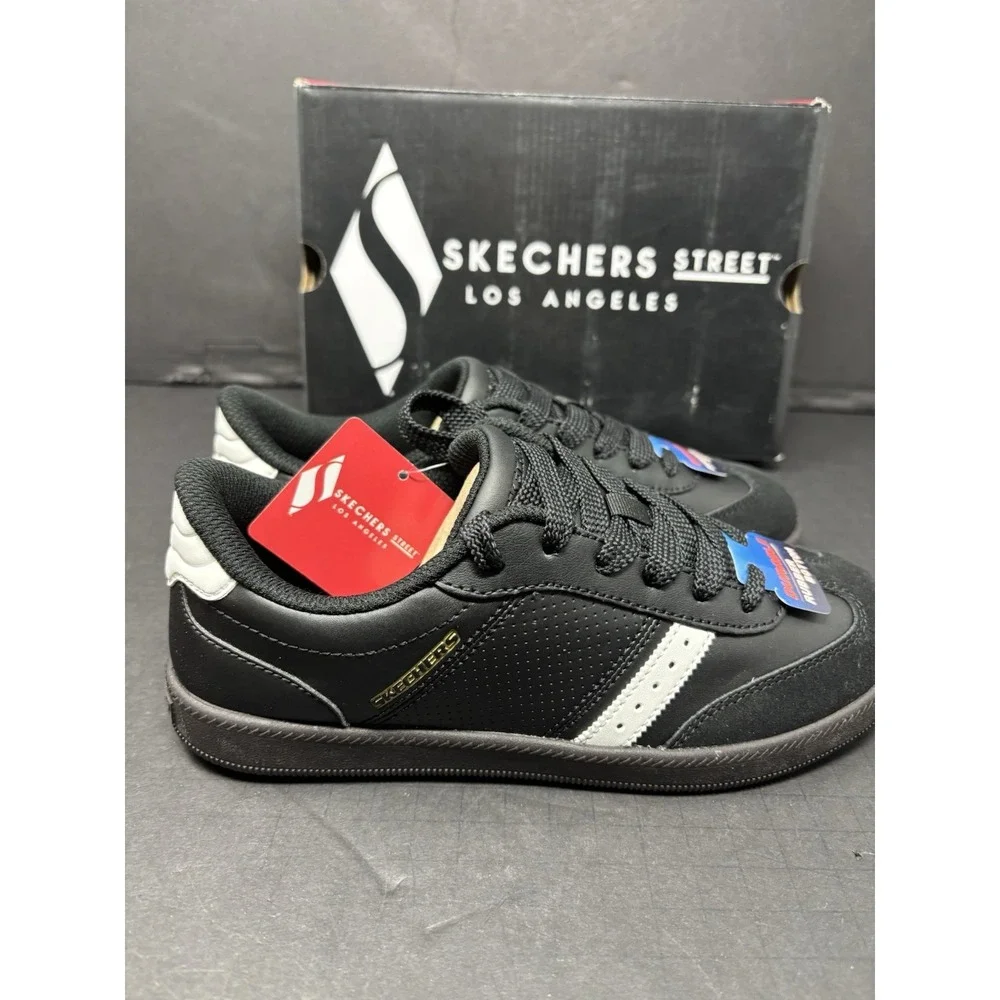 Skechers Los Angeles Zinger Street Black & White Sneaker 405730L, Youth Kids 3